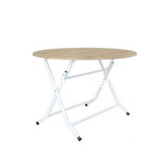 Folding Table - Orbitrend Arendal-120 / Sonoma-White gloss